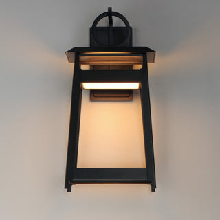 Maxim Pagoda Large LED Outdoor Sconce 30746BK, Black