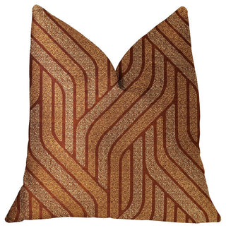 Twin Overpass Orange Luxury Throw Pillow, 26"x26"