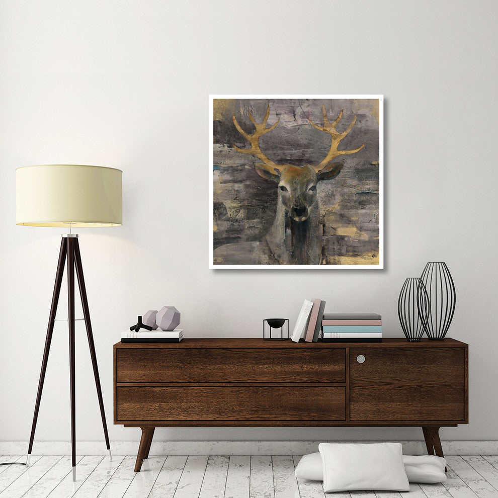 "The Leader Gold" Digital Paper Print by Albena Hristova, 42"x42"