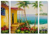 Rio 'Key West Villa' Multi Panel Art Set,, 32"x24"
