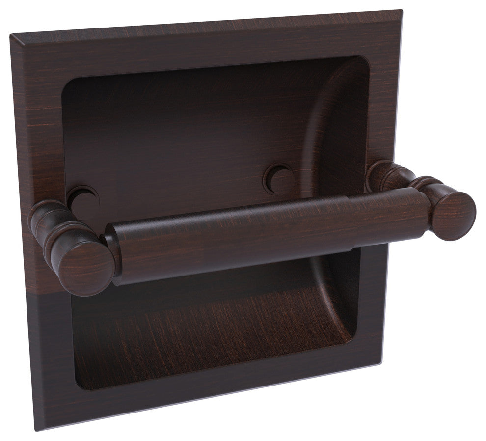 Carolina Recessed Toilet Paper Holder, Venetian Bronze