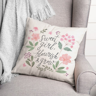 Flourish and Grow 18"x18" Spun Poly Pillow