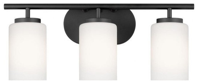 Oslo 3-Light Bath Vanity Light Midnight Black