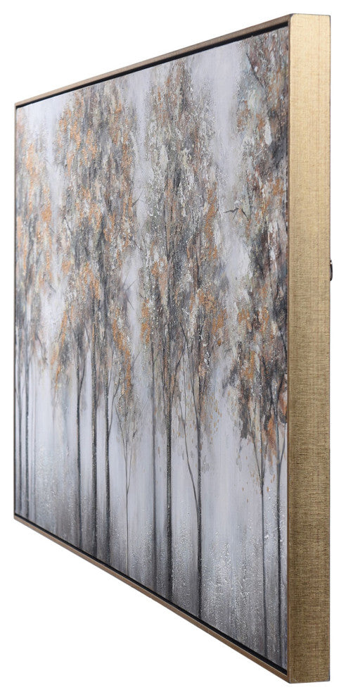 Plantation Trees Hand Painted Framed Canvas Art 60"Wx30"H2"D