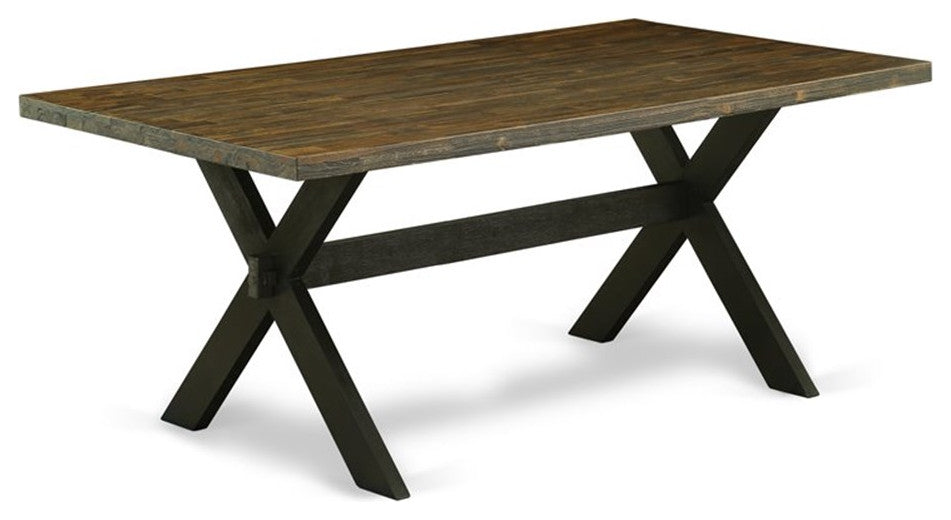 9-Piece Set, 8 Chairs and Dining Table, Black