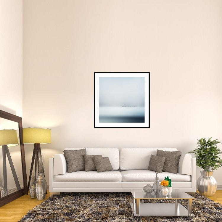 "Wild Geese" Framed Digital Print by Piet Flour, 44x44"