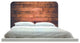"Wood" Headboard, Twin, Round, Fabric