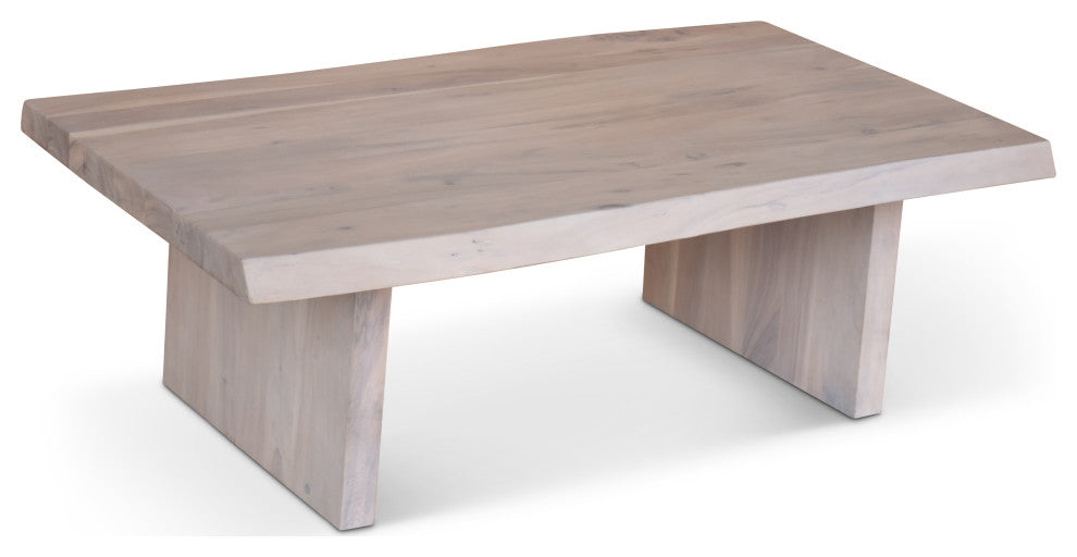Brooks 48" Coffee Table, White Wash
