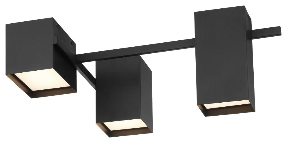 Access Lighting 52180LEDD-ACR Madrid 25"W LED Semi-Flush Ceiling - Matte Black