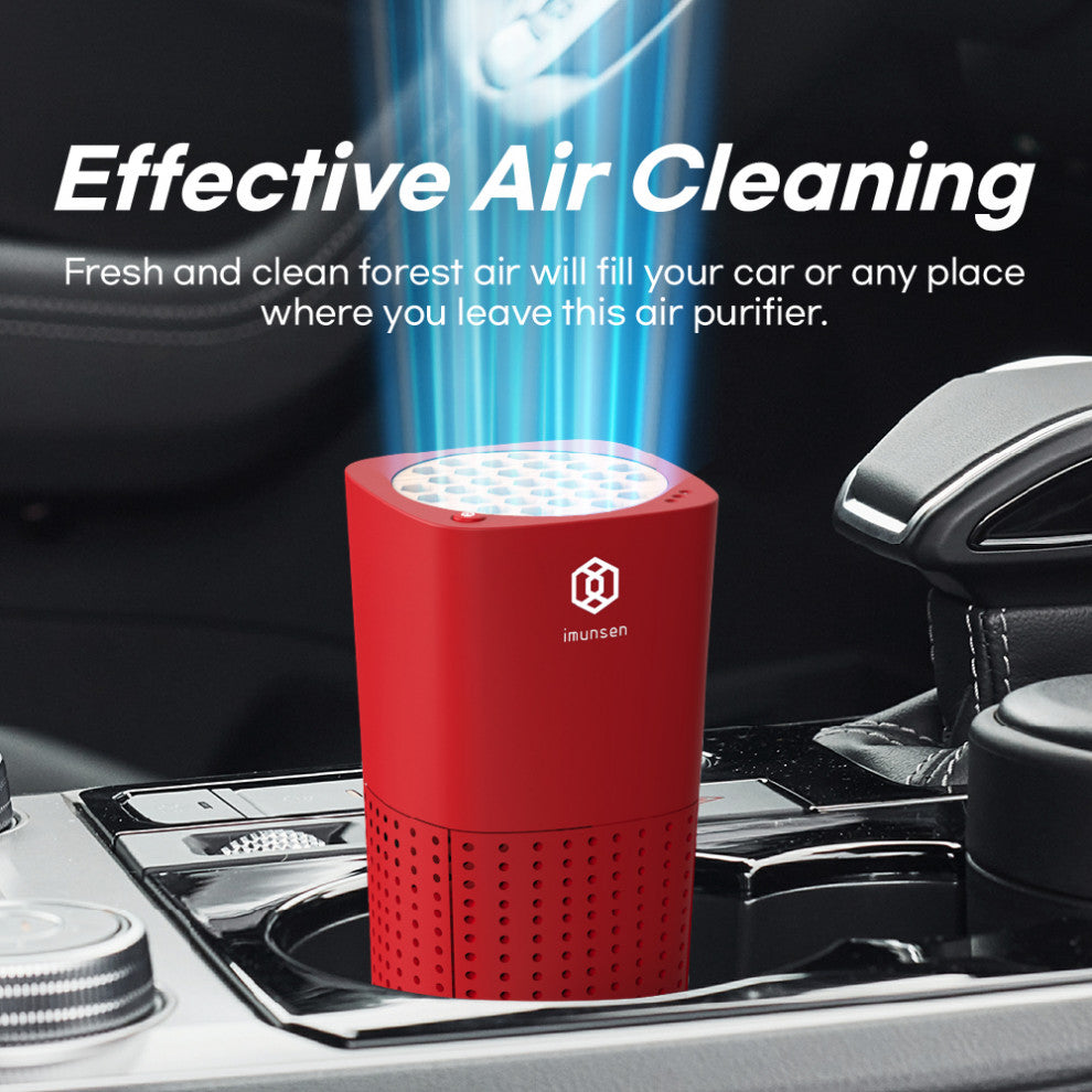 IMUNSEN Portable Air Purifier, Red