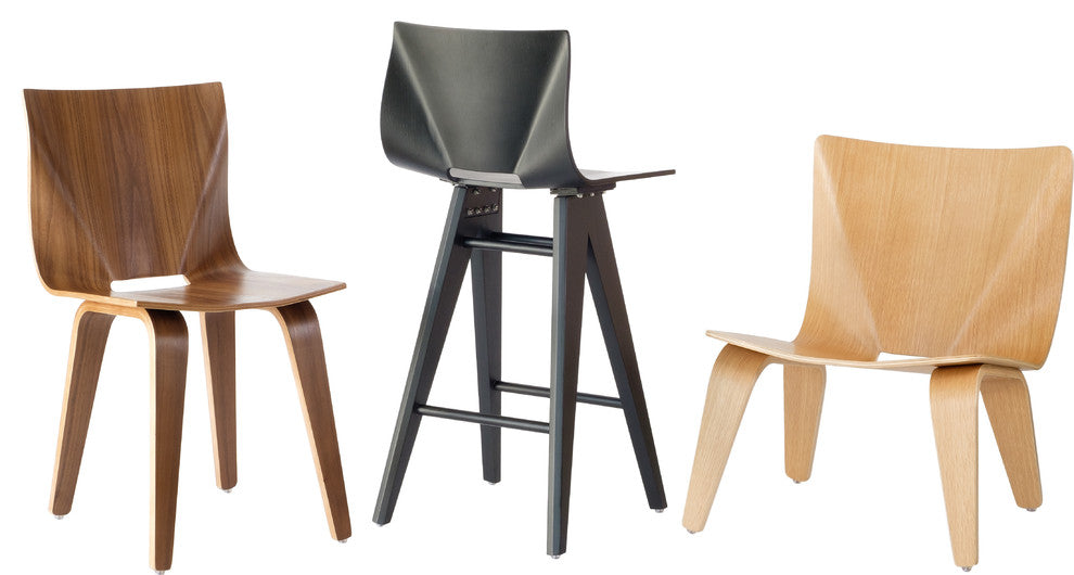 V Counter Stool, Gray