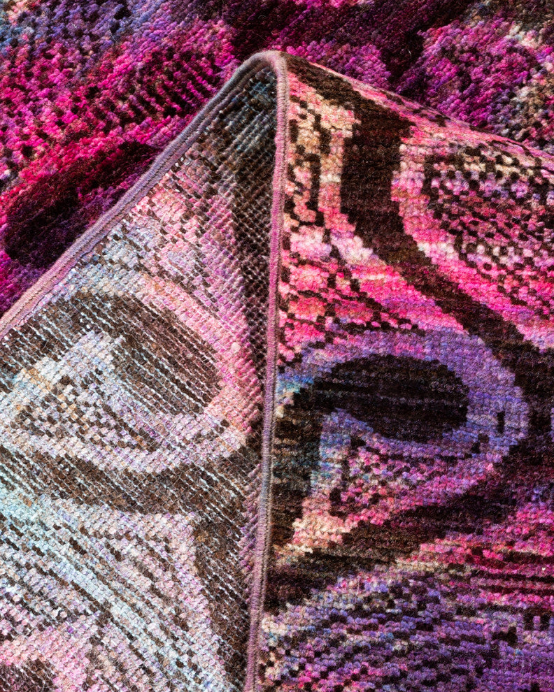 Vibrance, One-of-a-Kind Hand-Knotted Area Rug Pink, 5'1x8'0