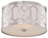 Libby Langdon for Crystorama Jennings 3 Light Polished Nickel Ceiling Mount