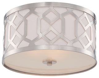 Libby Langdon for Crystorama Jennings 3 Light Polished Nickel Ceiling Mount