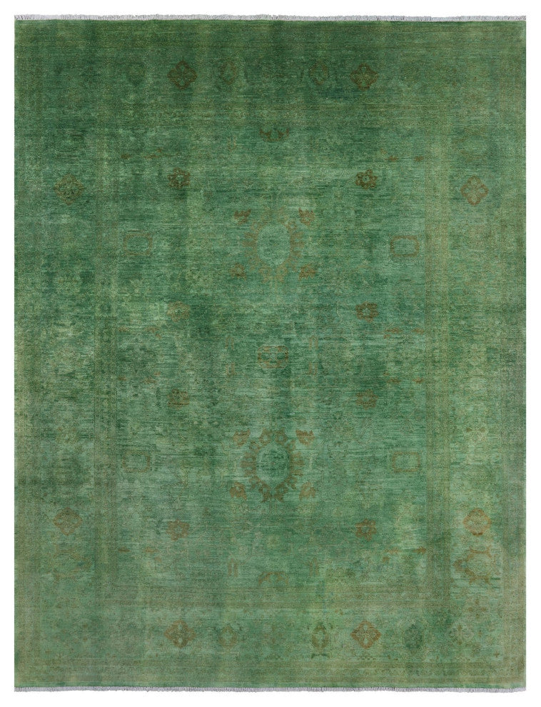 Full Pile Overdyed Hand Knotted Wool Rug 8' 10" X 11' 5" - HR9659
