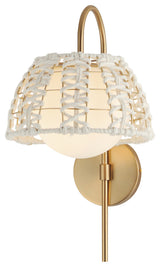 Maxim 22481 Macrame 19" Tall Wall Sconce - Gold