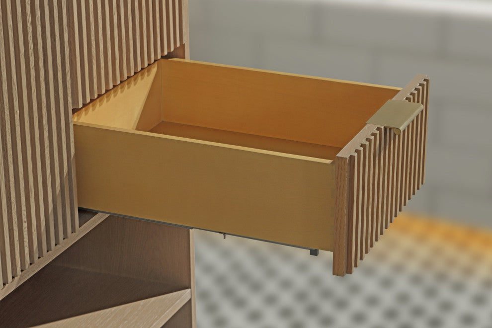 Ari Kitchen and Bath San Diego Bath Vanity, Oak, 36", Freestanding