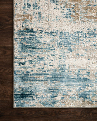 Ivory/Azure Sienne Rug, 2'7"x10'