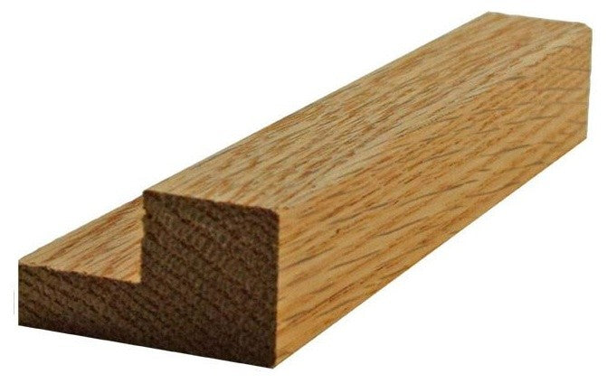 EWLR11 Kitchen Cabinet Square Light Rail Moulding, 7/8" x 1-9/16", Red Oak, 94"