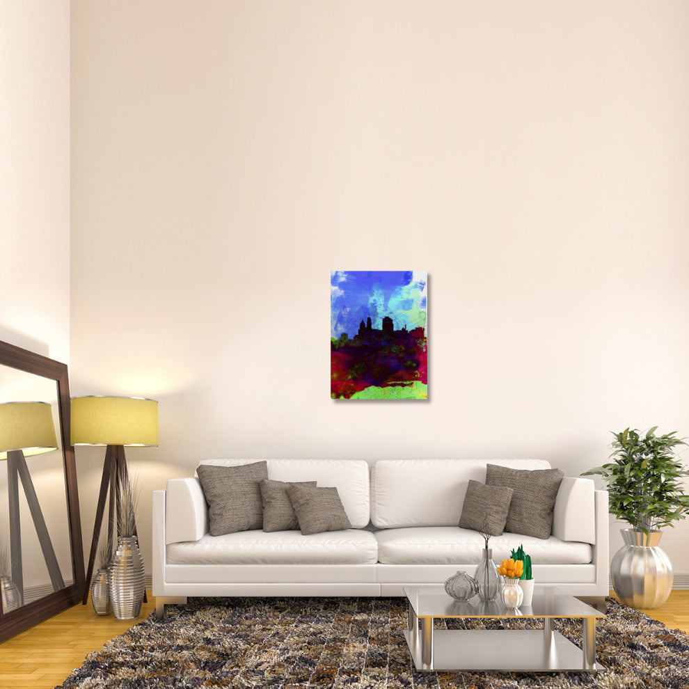 "Cincinnati Watercolor Skyline" Fine Art Print