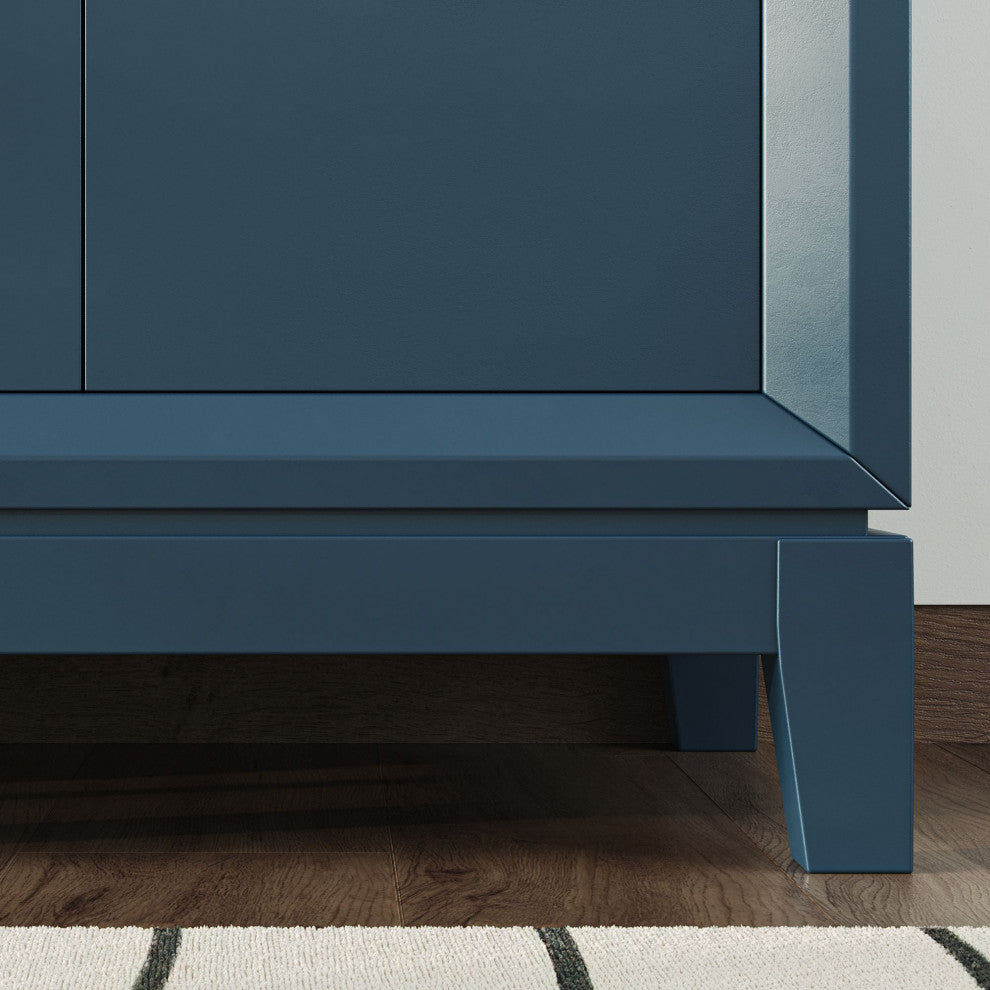 The Ezra Bathroom Vanity, Monarch Blue, 30", Single Sink, Freestanding