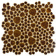 Pebble Mahogany Porcelain Floor and Wall Tile