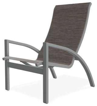Kendall Sling Stackable Outdoor Lounge Chair, James/Graphite