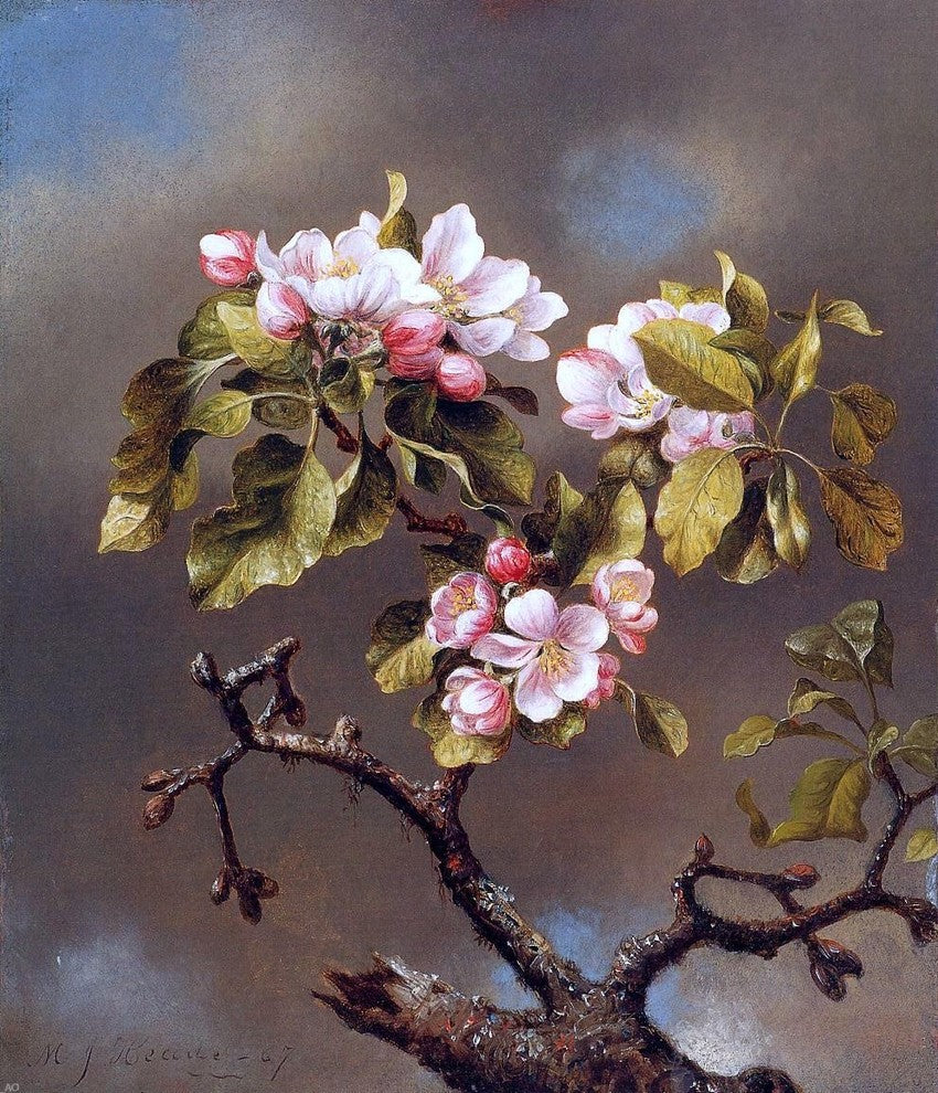 Martin Johnson Heade Branch of Apple Blossoms against a Cloudy Sky Wall Decal