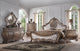 ACME Ragenardus Bed, PU and Vintage Oak, California King