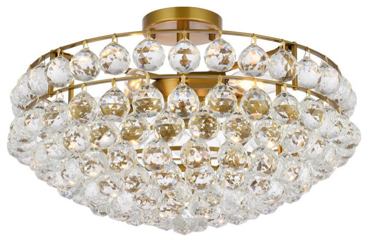 Seren 20" Flush Mount, Brass