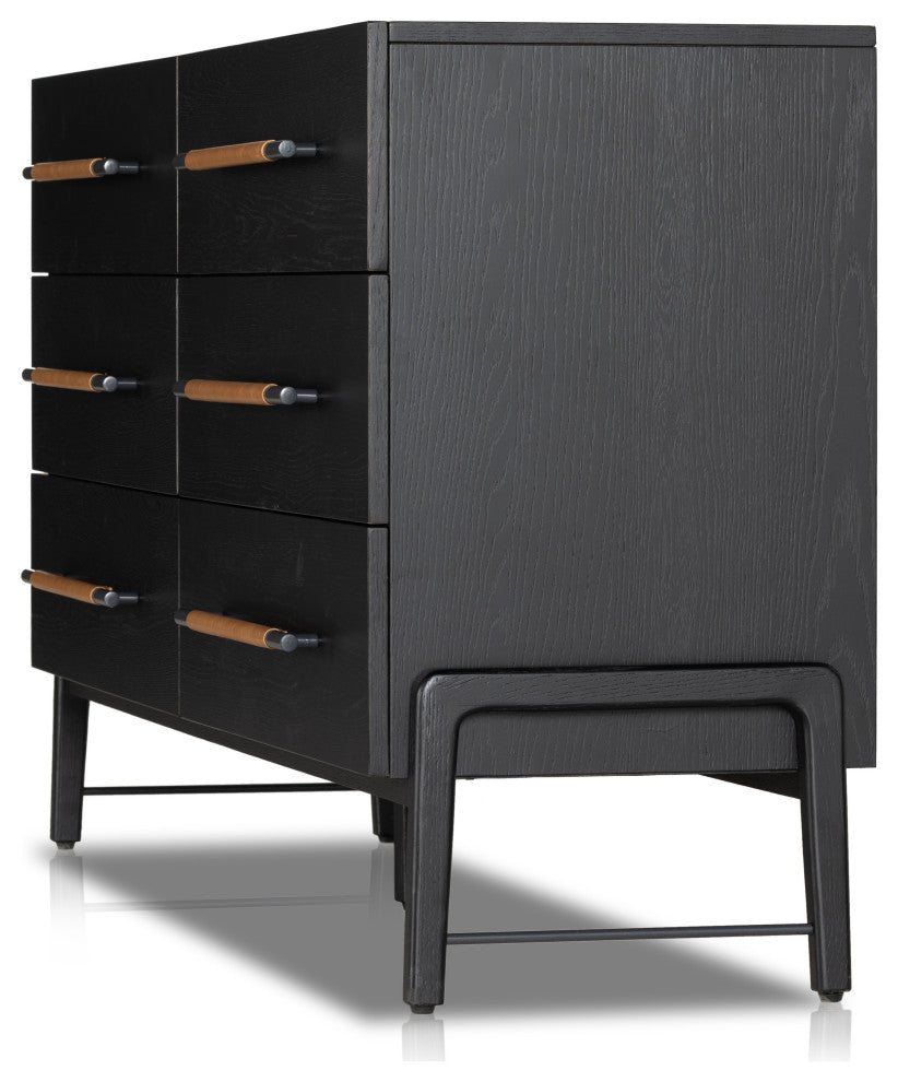Rosedale 6 Drawer Dresser-Ebony Oak