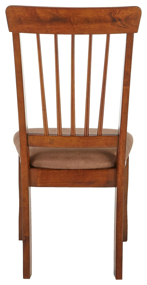 Classic Dining Room Chair Set of 2, Dark Brown