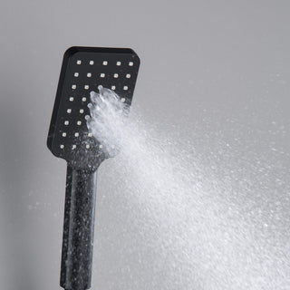 Cube 3 Settings ABS Handheld Shower Head, Matte Black