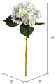 Vickerman 19" Mini Hydrangea Spray, Set of 3, Blue