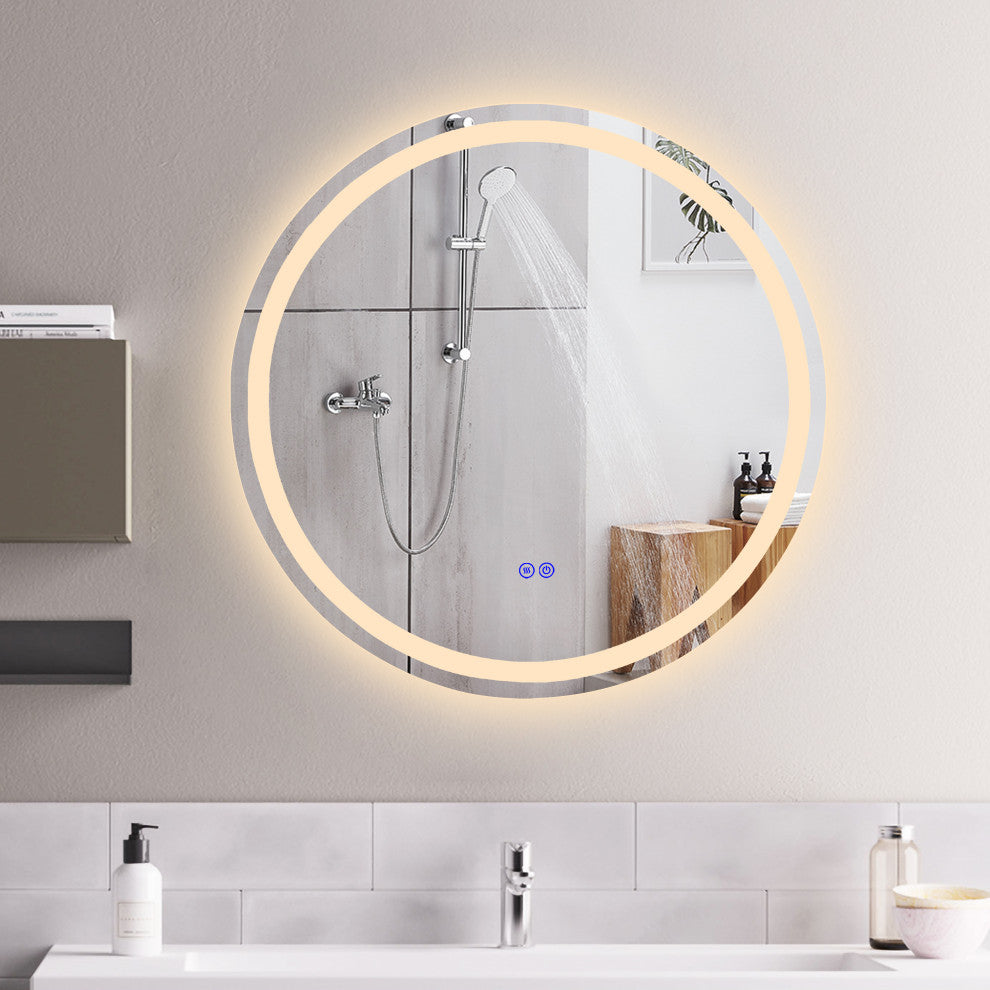CHLOE Lighting SPECULO Back Lit LED Mirror 4000K, Warm White, 28"