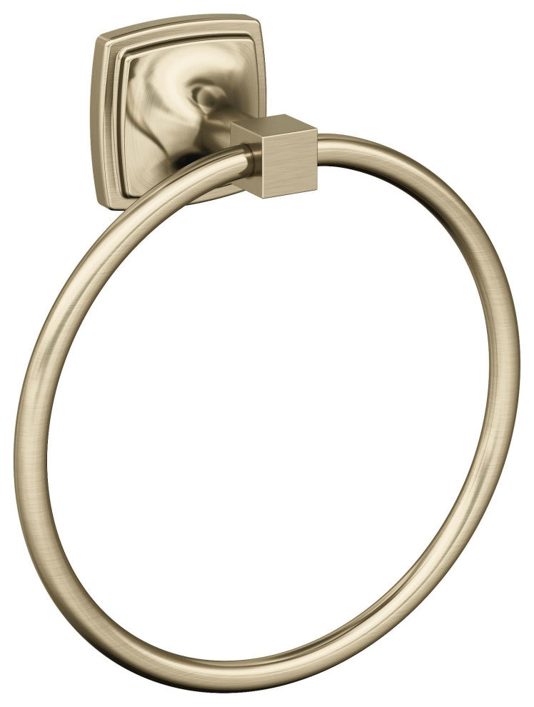 Amerock Stature Transitional Towel Ring, Golden Champagne