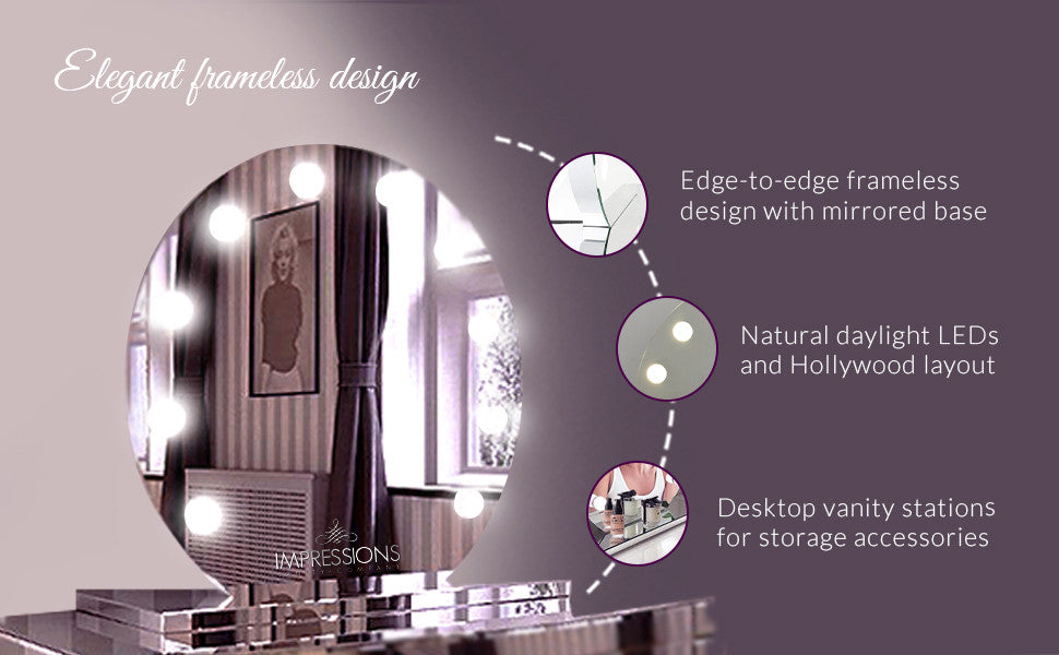Hollywood Mirage Sunset LED Vanity Mirror