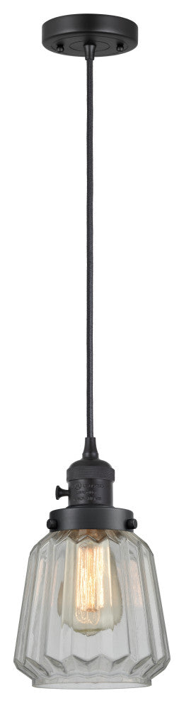 INNOVATIONS 201CSW-BK-G142-LED 1-Light Mini Pendant Matte Black