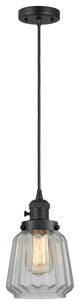 INNOVATIONS 201CSW-BK-G142-LED 1-Light Mini Pendant Matte Black