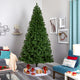 9' Virginia Fir Faux Xmas Tree With 600 Clear Lights and 1453 Bendable Branches