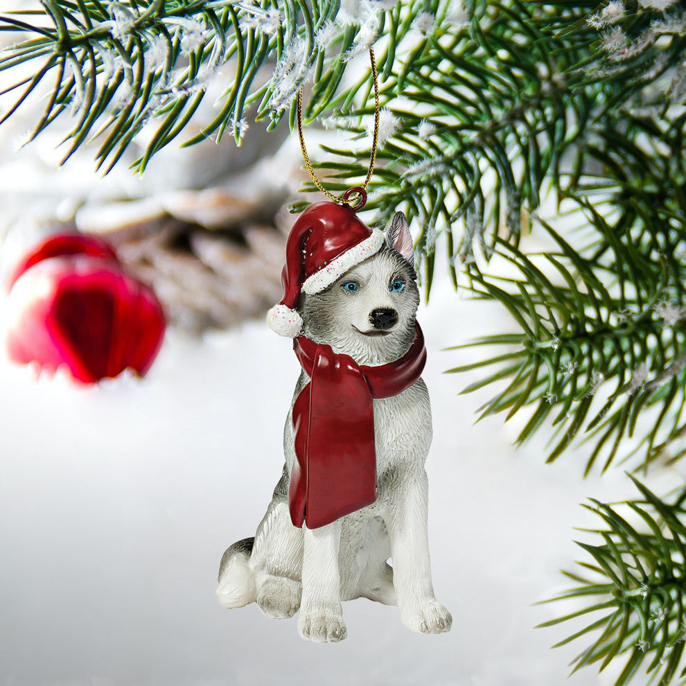 Siberian Huskey Ornament