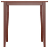 Winsome Groveland Square Transitional Solid Wood Dining Table in Antique Walnut