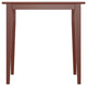 Winsome Groveland Square Transitional Solid Wood Dining Table in Antique Walnut