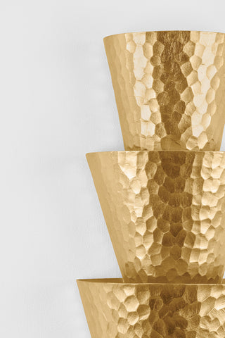 Corbett Lighting Bucharest Wall Sconce, Vintage Gold Leaf, 8.25"Dx18"H