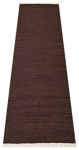 HAND WOVEN FLAT WEAVE KILIM WOOL ECO-FRIENDLY AREA RUGS,Brown, Solid Design