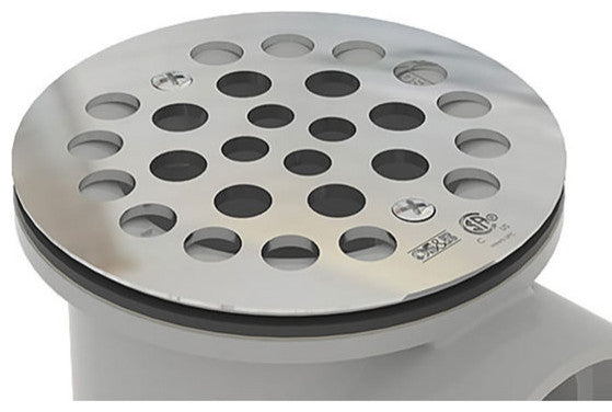 OSB Drain GRATE ONLY for Side Discharge Shower Drain, Brushed Nickel