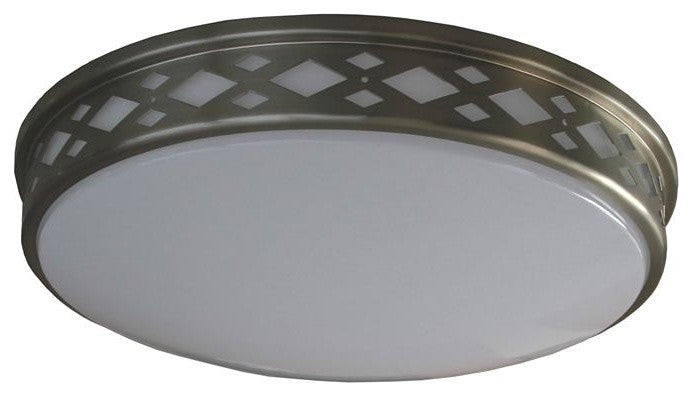 Thaddeus LED Ceiling Fixture, Nickel, 10"