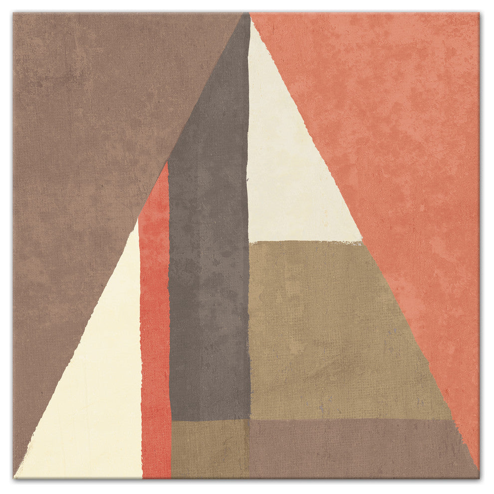 Pink Triangle 24x24 Canvas Wall Art
