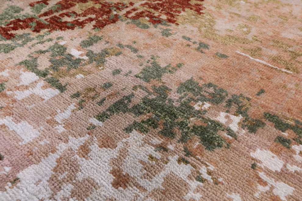 8' 11" X 11' 11" Persian Hand-Knotted Wool and Silk Rug Q6345