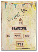 Tammy Kushnir 'Be Beautiful In Your Own Way' Canvas Art, 14" x 19"